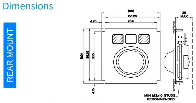 CKS TB38 Rugged Industrial Trackerball