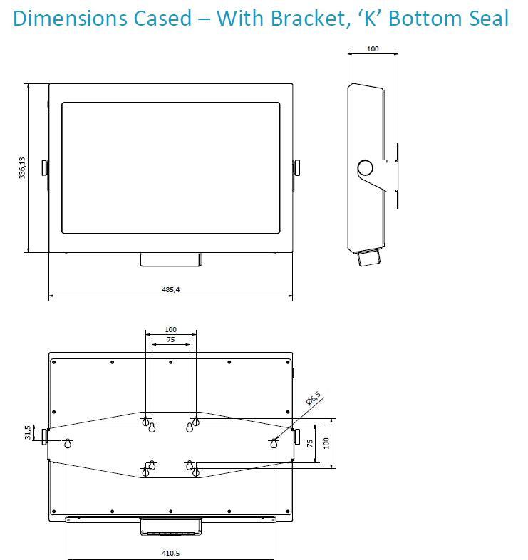 CKS W18 Rugged Industrial Display Touchscreen Monitor/Panel PC