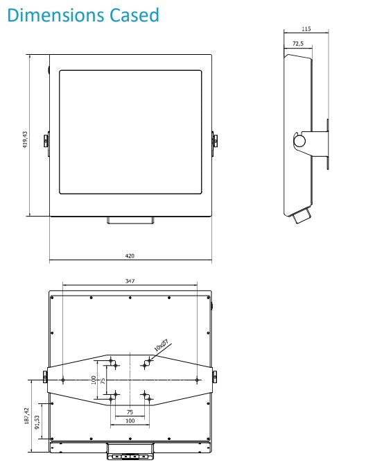 CKS X17 Rugged Industrial Display Touchscreen Monitor/Panel PC