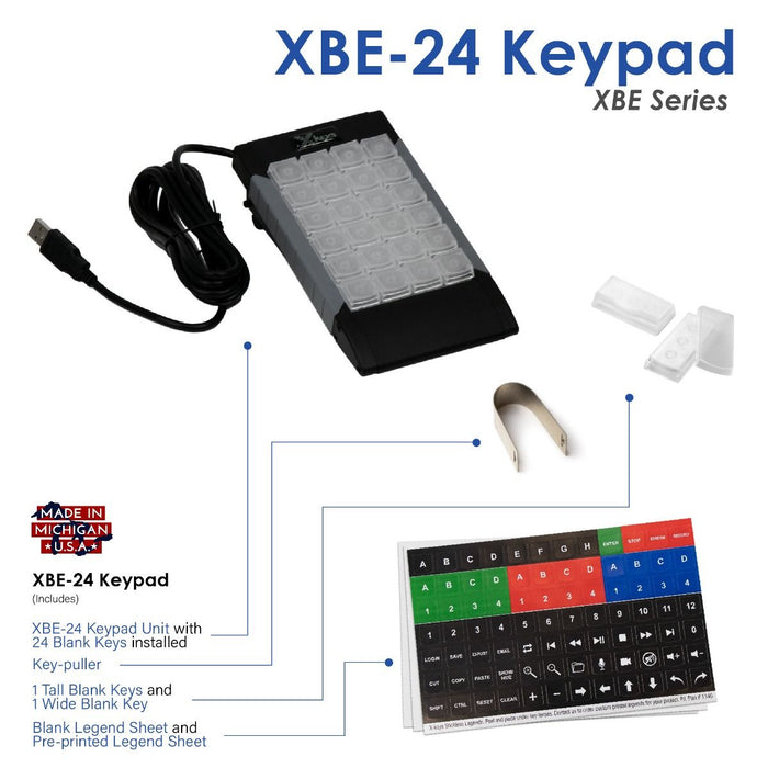 X-keys XBE-24 Programmable Keypad