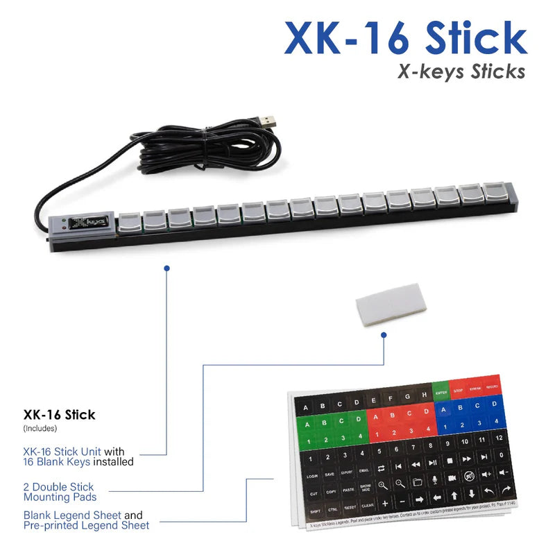 X-keys 16 Key Programmable KVM Stick