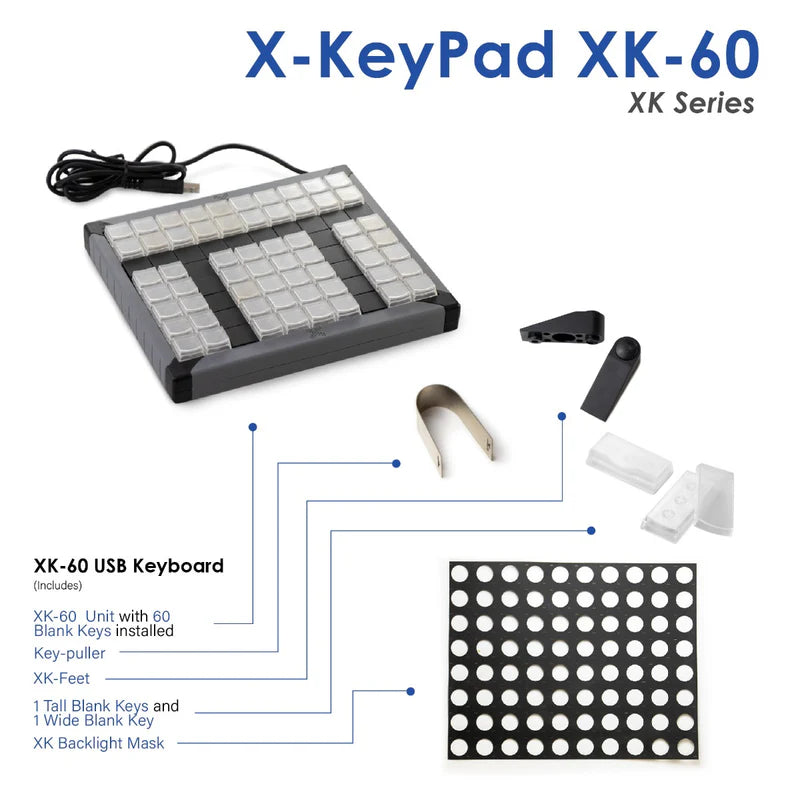 X-Keypad for X-keys XK-60 Fully Programmable Keyboard