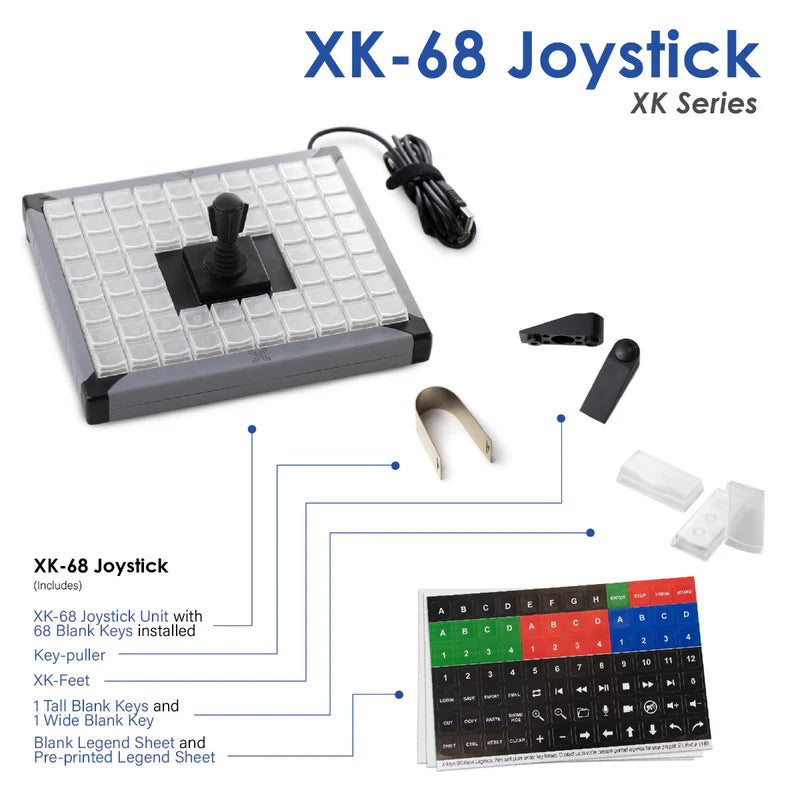 X-keys XK-68 Joystick Keyboard