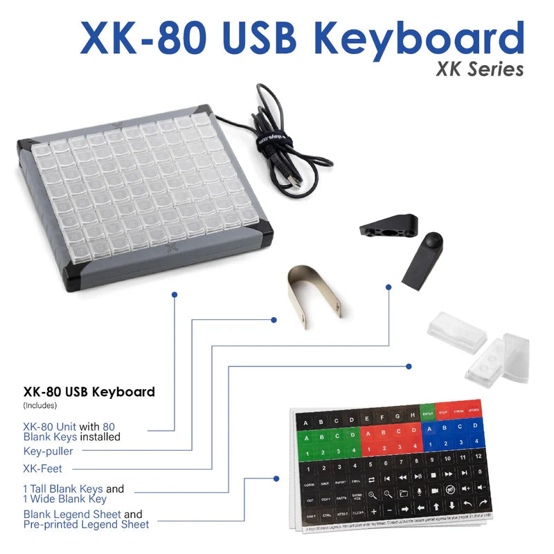 X-keys XK-80 Programmable KVM Keyboard