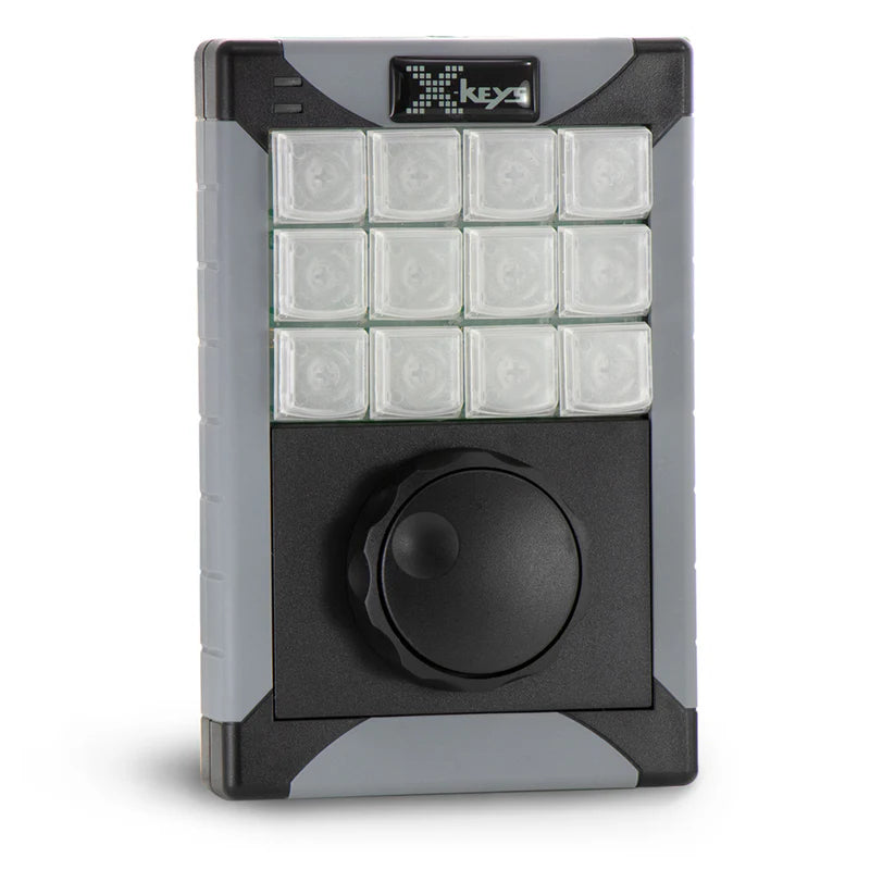X-keys XK-12 Plus Jog and Shuttle Fully Programmable Keypad