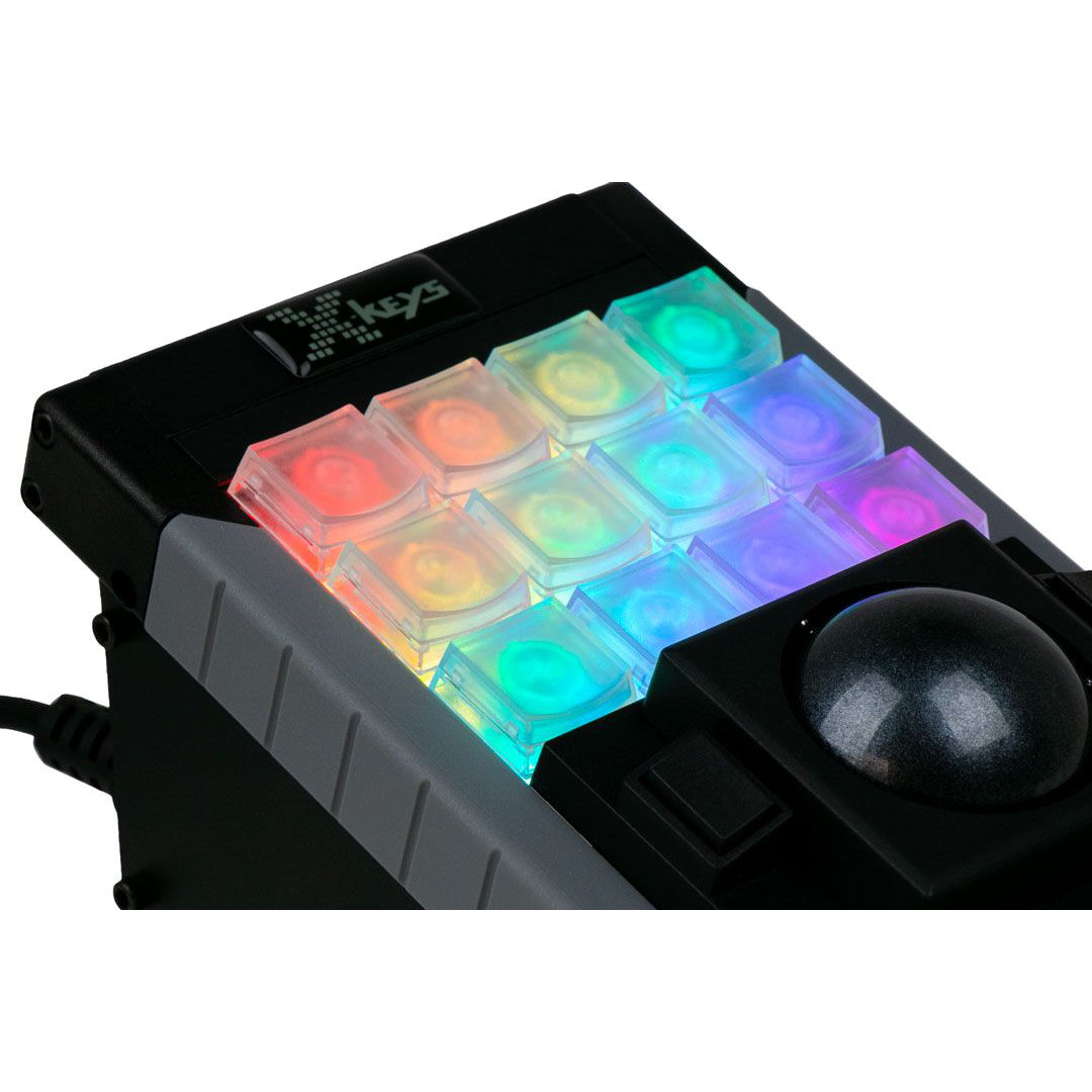 Keyboard Incl Trackball X-keys XBE-12 Trackball and Programmable Keypad — Keyboard Specialists LTD