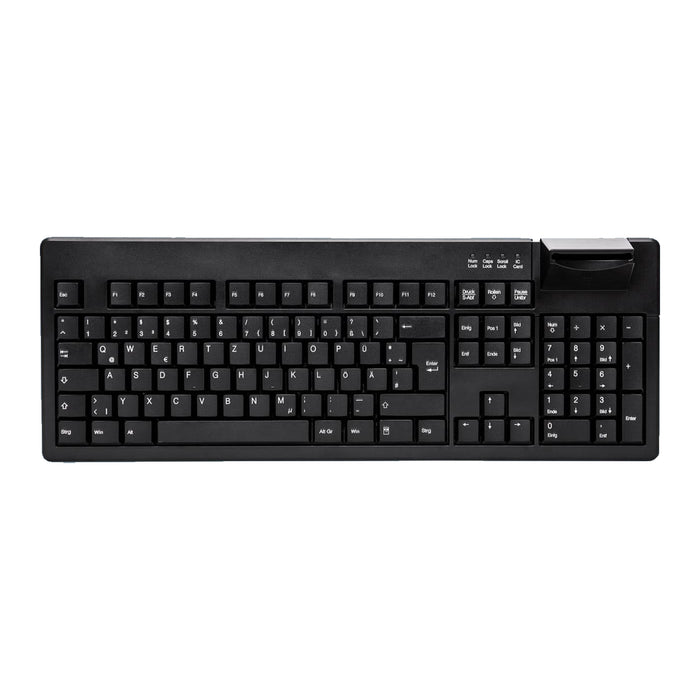 Active Key AK-8200S Keyboard with integrated Smart Card Reader in Black - Wired