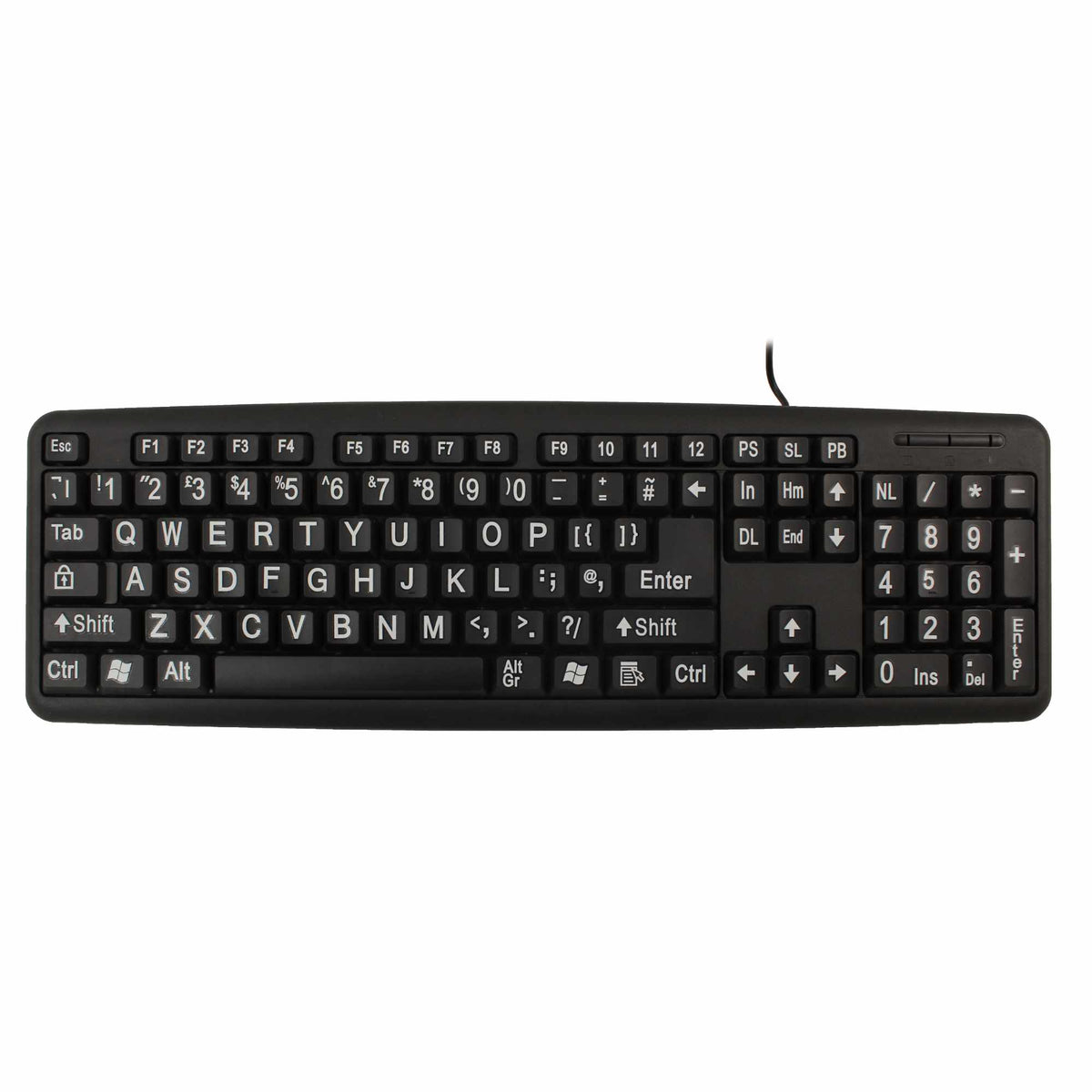 KBSV2-BLK - High Visibility Keyboard — Keyboard Specialists LTD