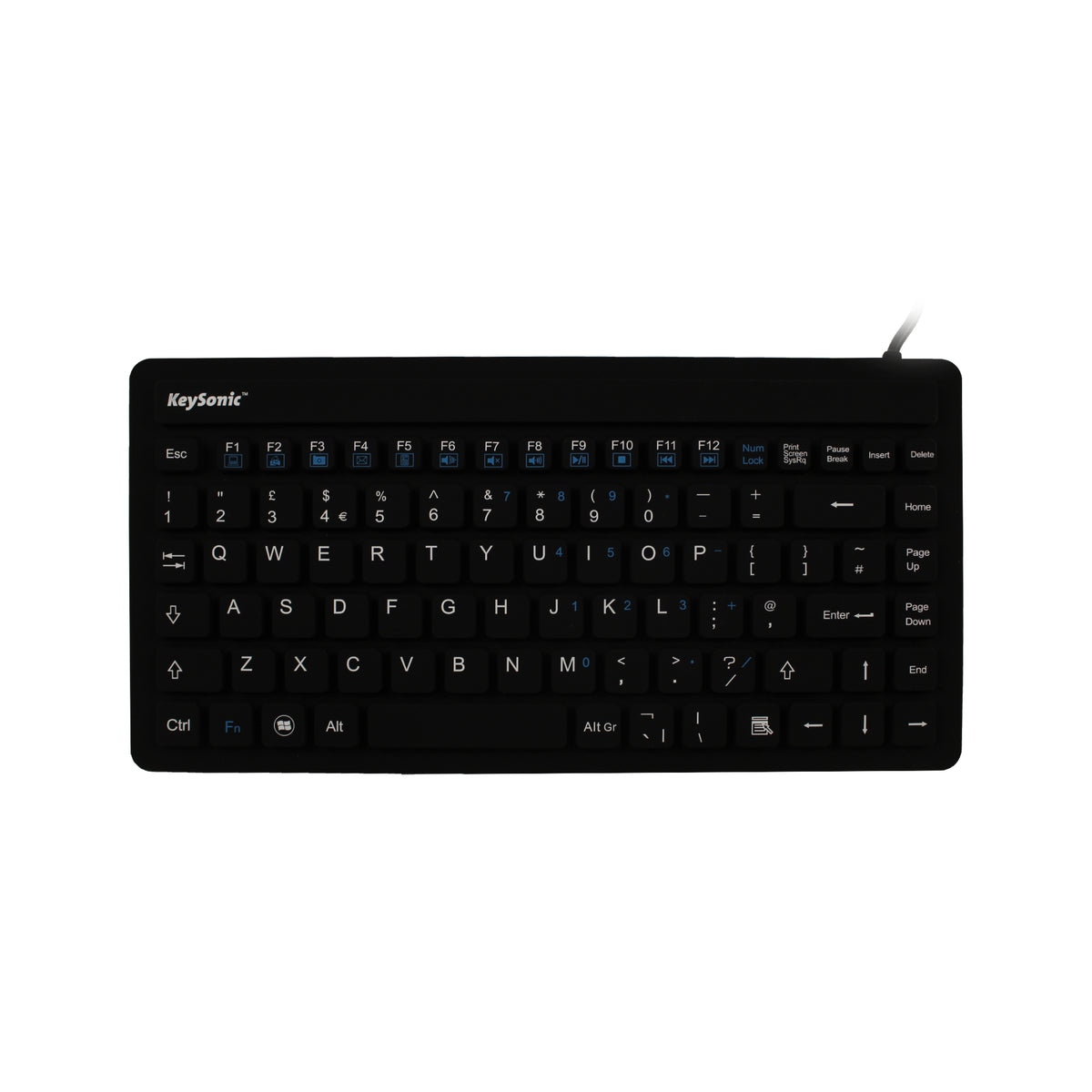 Keystone Mini Keyboard Keysonic KSK-3230 Waterproof Mini Keyboard — Keyboard Specialists LTD