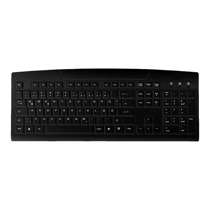 Active Key AK-8000 Washable Keyboard in Black - Wired
