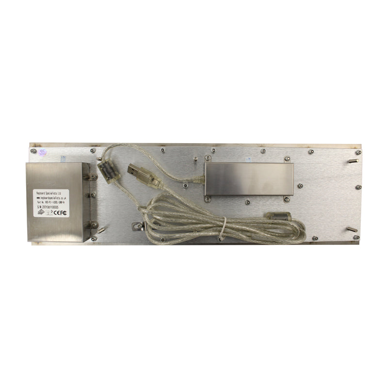KBS-PC-I-USBSL-CAW-FN Stainless Steel Top Mount Keyboard with Trackball Slovenian Layout