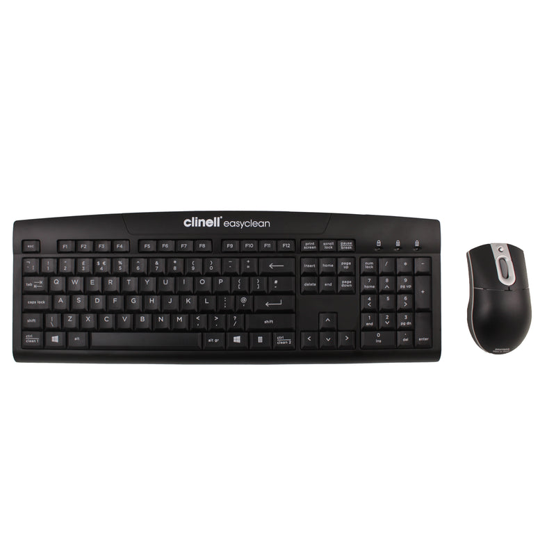 Clinell Medical Keyboard & Unotron Mouse Washable Bundle.