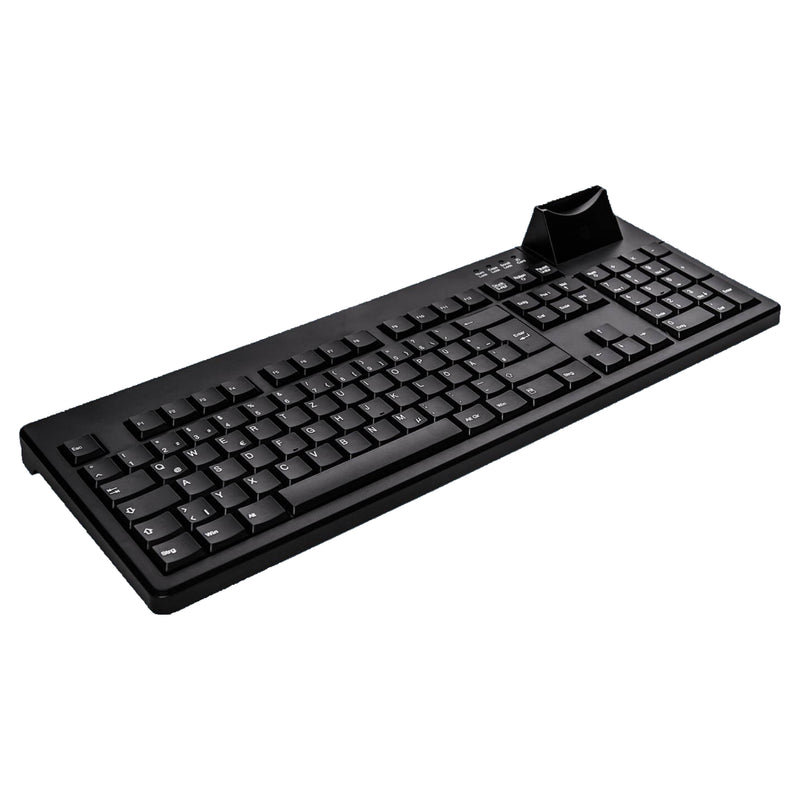 Active Key AK-8200S Keyboard with integrated Smart Card Reader in Black - Wired