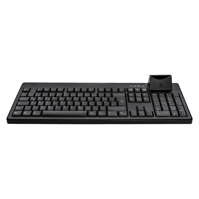 Active Key AK-8200S Keyboard with integrated Smart Card Reader in Black - Wired