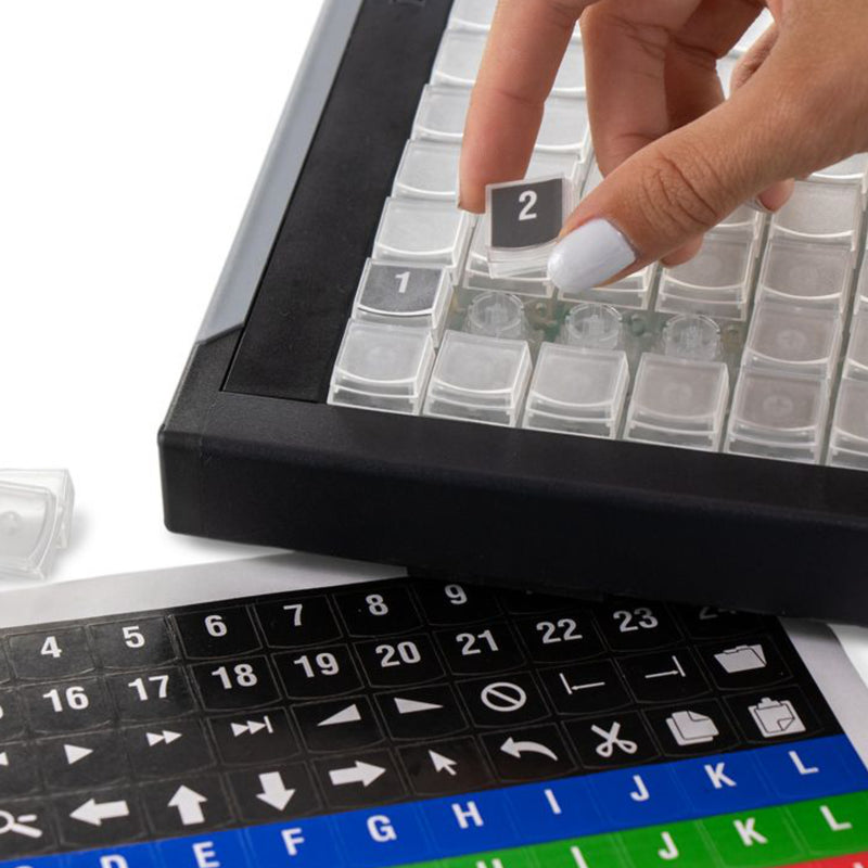 X-keys XKE-128 Programmable KVM Keyboard