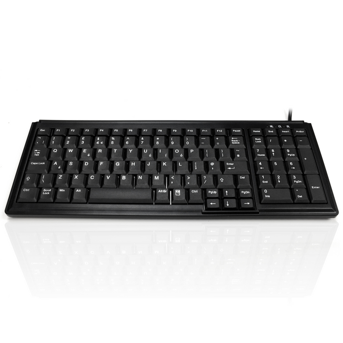 Accuratus K103A 15KV - USB & PS2 Compact Scissor Keyboard with 15KV ESD Air Discharge