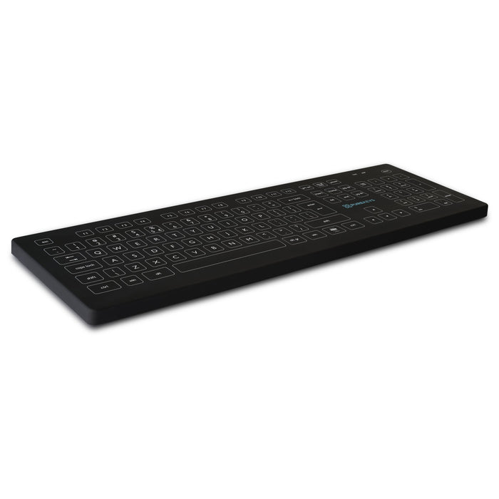 Purekeys Wireless Full Size Keyboard in Black - IP66 with Tactile Feedback