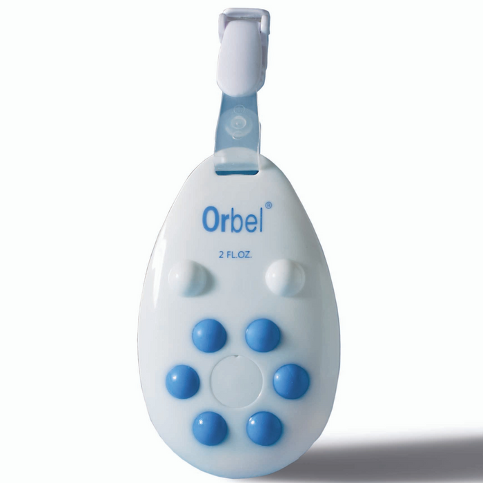 Orbel® Personal hand sanitiser with belt clip - White