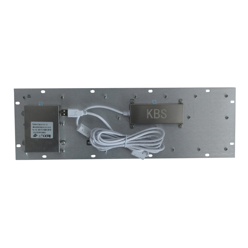 KBS-PC-D Stainless Steel Panel Mount Keyboard with Trackball