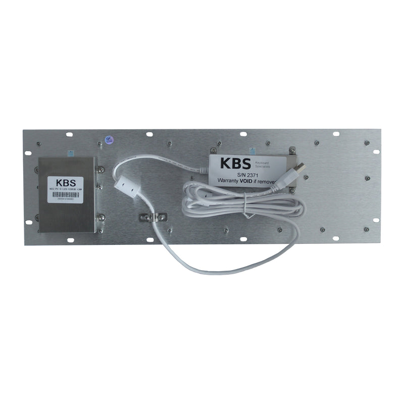 KBS-PC-D-LED Stainless Steel LED Keyboard with Integrated Trackball