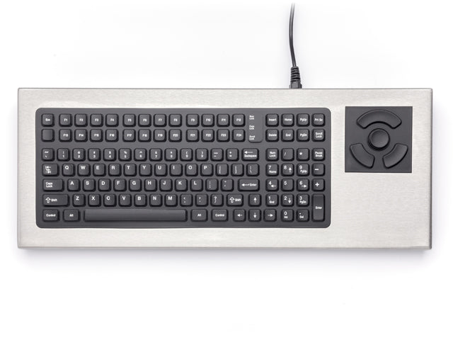 iKey IS-2000 Industrial Keyboard - Stainless Steel With Hula Point