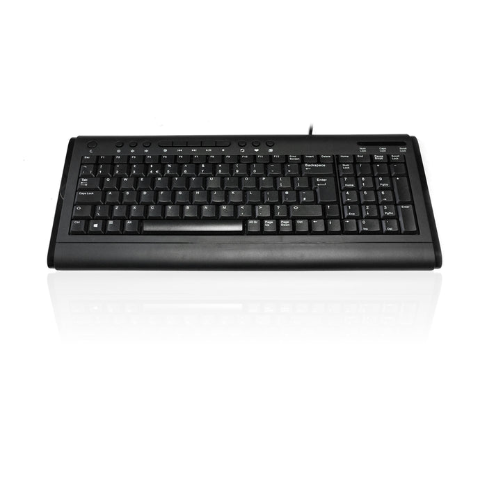 Accuratus KYBAC2200-USBBK 2200 USB Compact Size Multimedia Keyboard