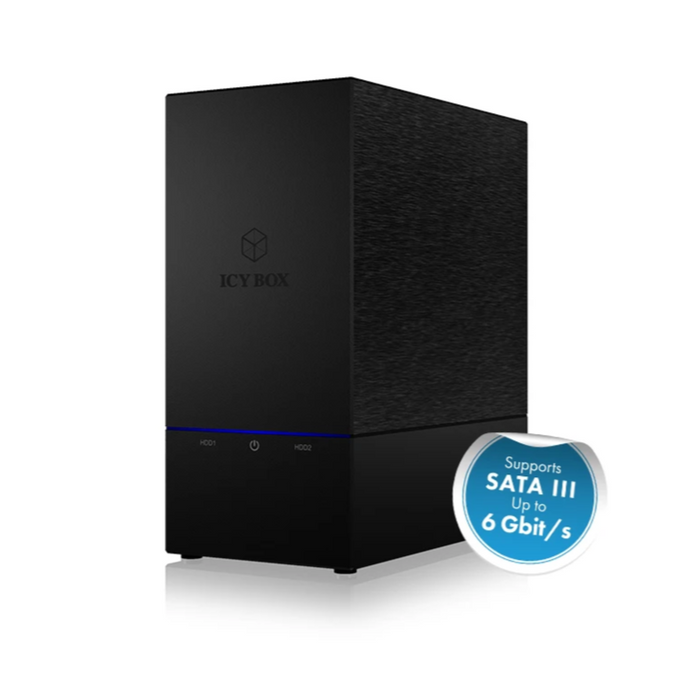 ICY BOX 2 bay RAID enclosure for 3.5" HDD