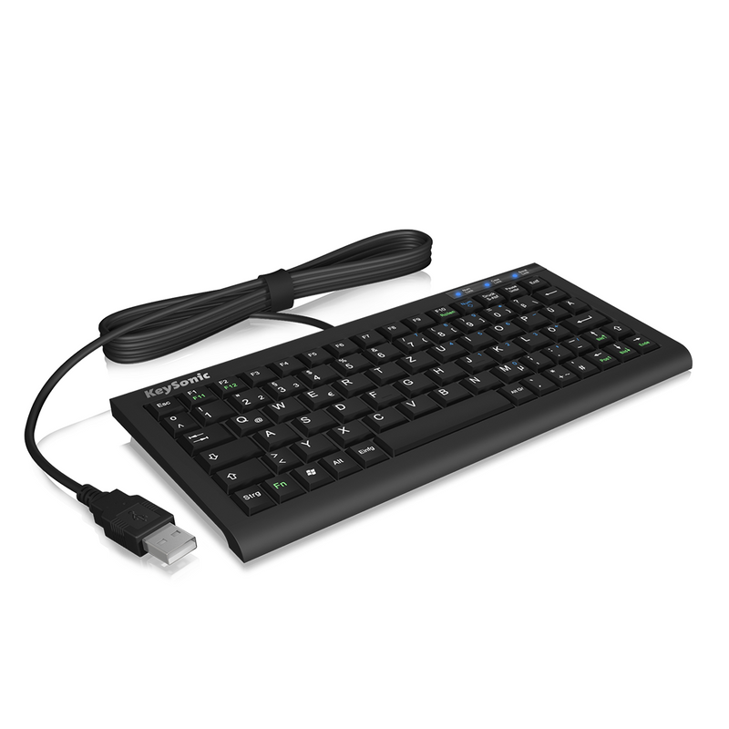 Keystone Mini Keyboard Keysonic ACK-3401U Super-Mini Keyboard — Keyboard Specialists LTD