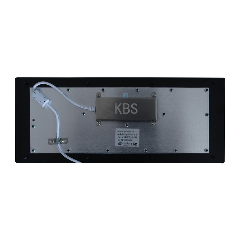 KBS-PC-C-3-BL Top Mounted Compact Black Stainless Steel Keyboard