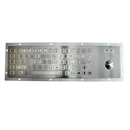 KBS-PC-B Stainless Steel Keyboard with Trackball