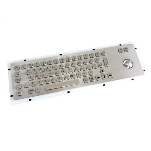 KBS-PC-D-Mac Stainless Steel Mac Keyboard with Trackball