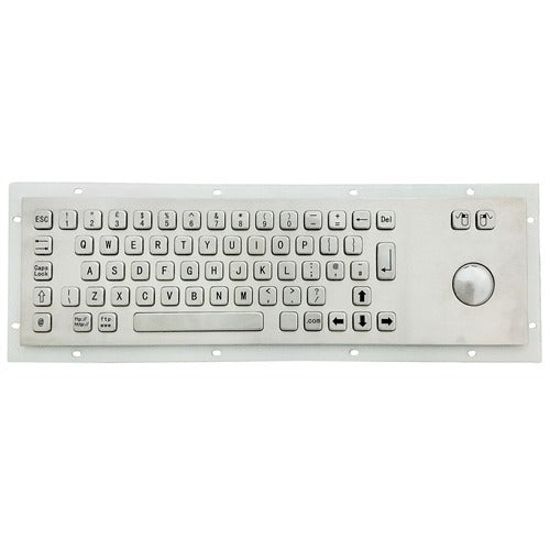 KBS-PC-D Stainless Steel Keyboard with Trackball