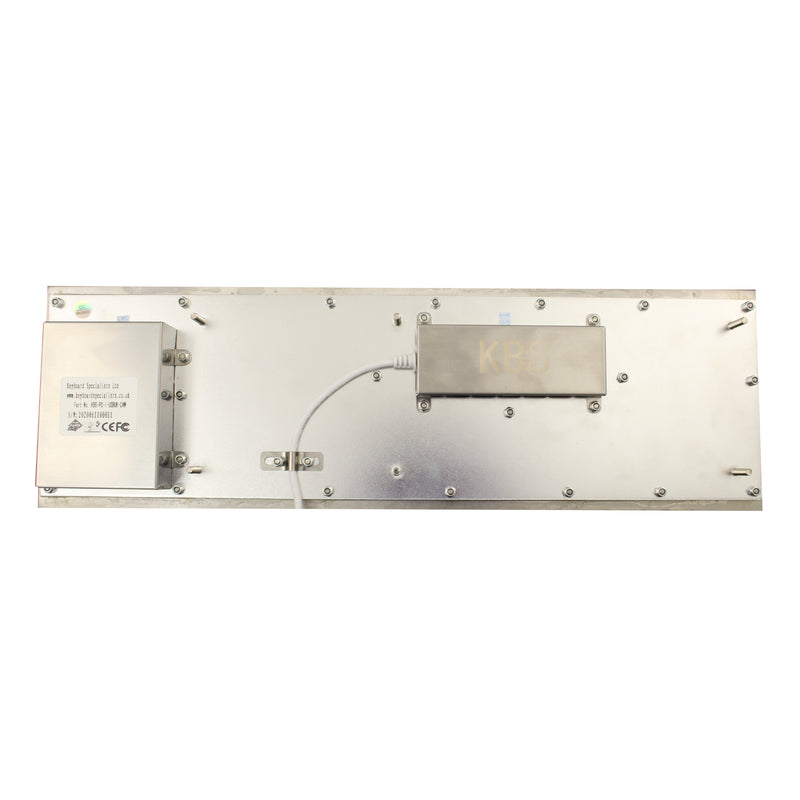 KBS-PC-I Stainless Steel Panel Mount Keyboard with Trackball