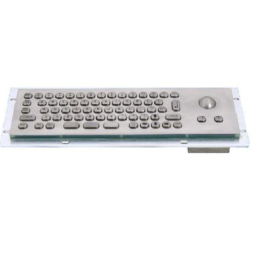 KBS-PC-MINI-T Compact Stainless Steel Keyboard with Trackball