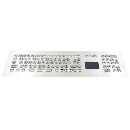 KBS-PC-MINI4 Compact Stainless Steel Keyboard with Integrated Touchpad