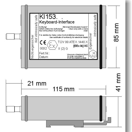 Gonnheimer KI153 Interface - Intrinsically Safe