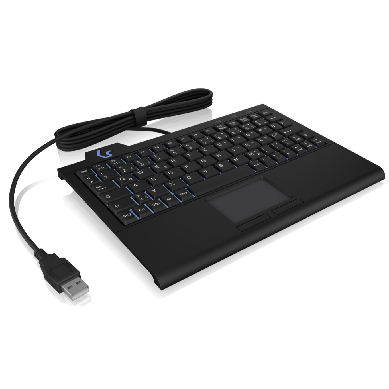 Keystone Mini Keyboard Keysonic KSK-3210 Super-Mini Keyboard with Backlighting and Touchpad ...