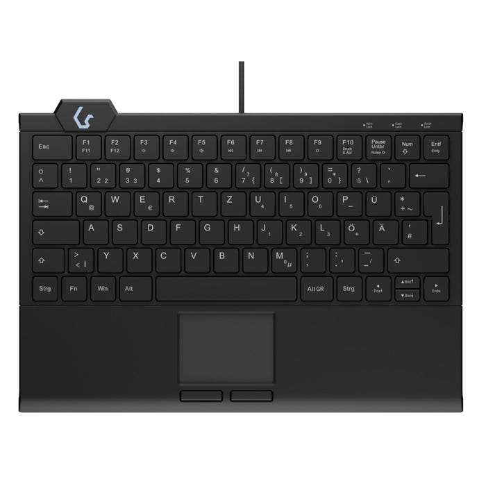 Keysonic KSK-5210 Compact Keyboard with Backlighting and Touchpad