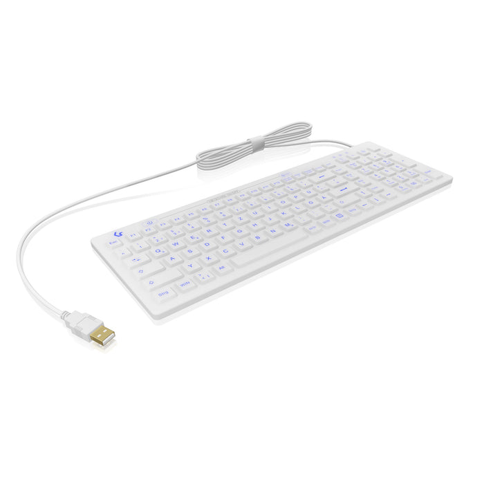 Keysonic KSK-6031 Waterproof Compact Keyboard with Backlighting