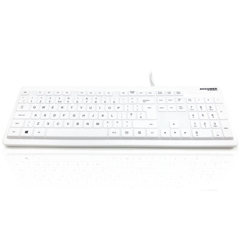 AccuMed Value 105-Key Sealed Washable IP68 Medical Keyboard
