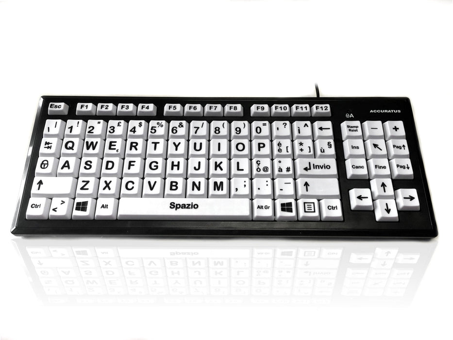 Accuratus Monster 2 High Contrast Uppercase Keyboard with Extra Large Keys