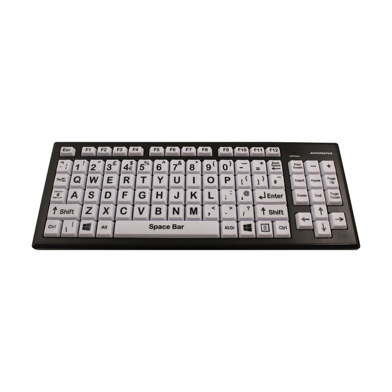 Accuratus Monster 2 High Contrast Uppercase Keyboard with Extra Large Keys