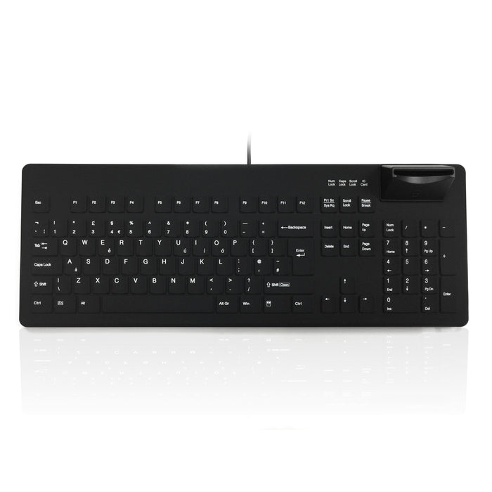 Accuratus KYB500-AC104SU Fully sealed keyboard with integrated GemCore smart card Reader