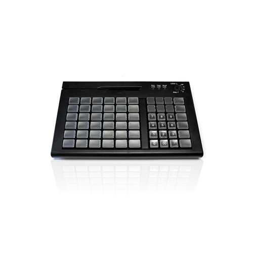  Accuratus S60C EPOS Mini Keyboard with MSR, Keylock and 60 Fully Programmable Cherry MX Keys