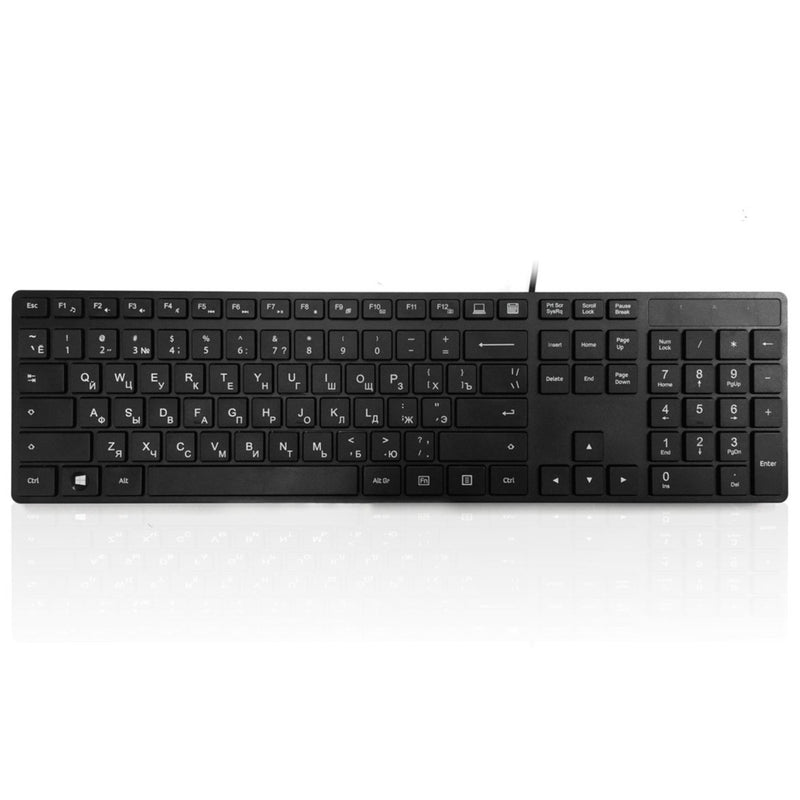 Accuratus KYBAC301 Black Full size super slim multimedia Language keyboard