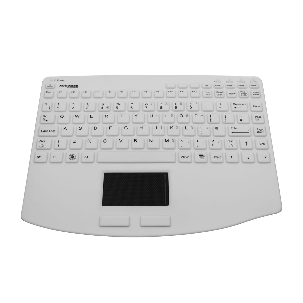 AccuMed KYBNA-540VESA IP67 Keyboard with Integrated Touchpad and Optio ...
