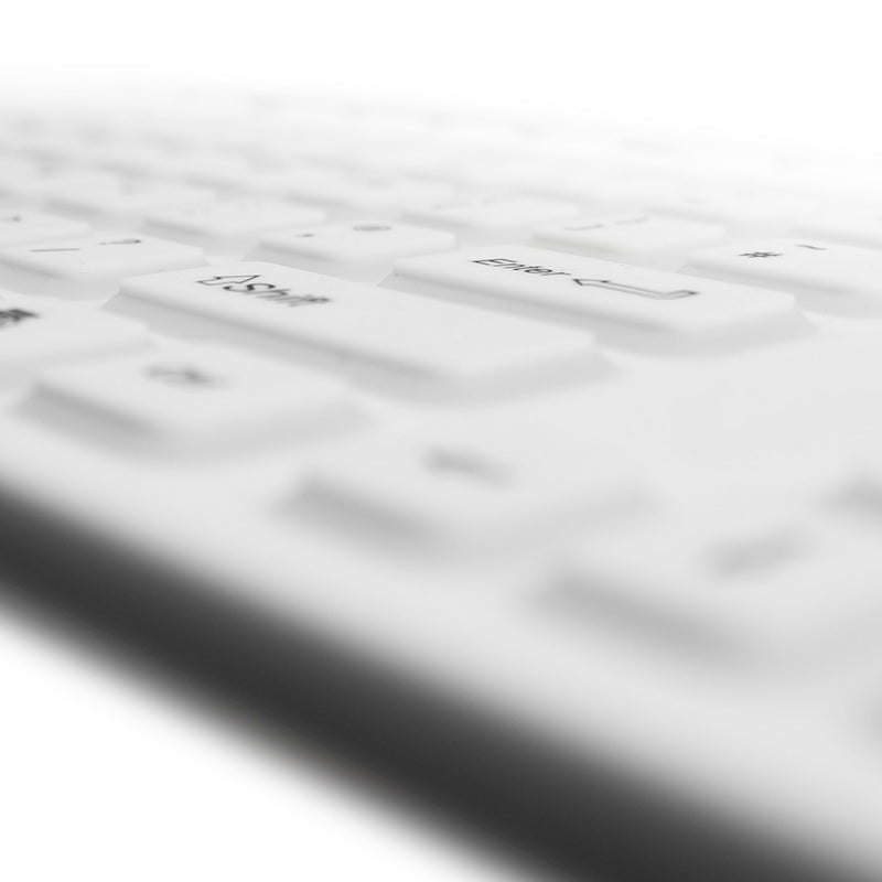 AccuMed 105 Medical/Industrial Waterproof White Keyboard
