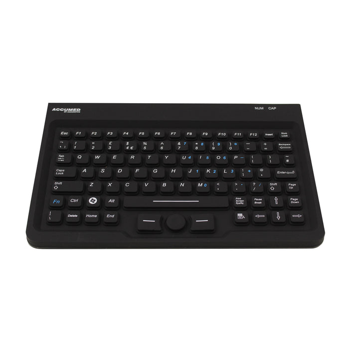 AccuMed Waterproof Medical/Industrial Mini Keyboard With Integrated Hula-Point