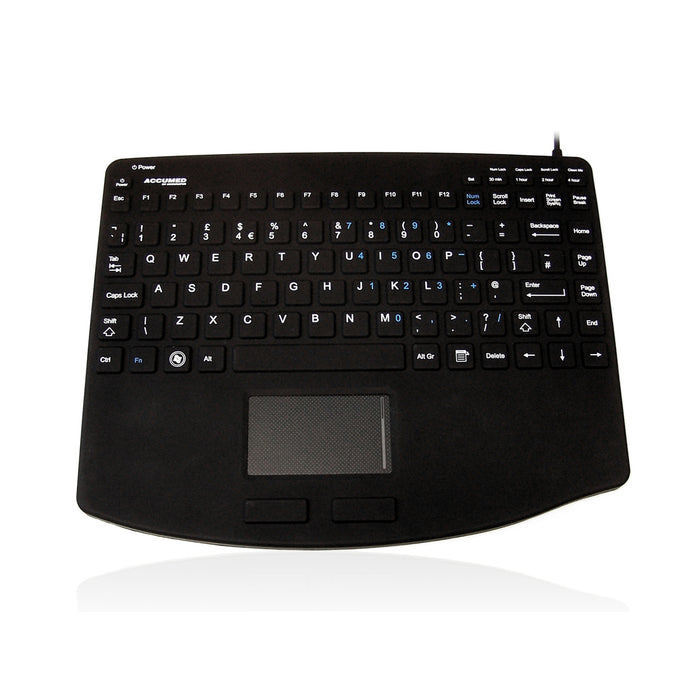 AccuMed 540-MK2 IP67 Medical Keyboard With Integrated Touchpad