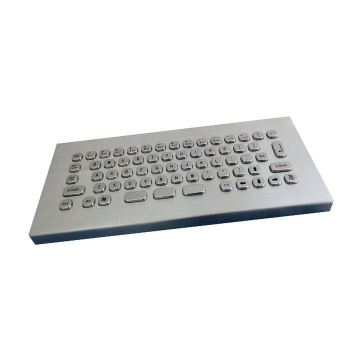 KBS-PC-MINI-DESK Compact Desktop Stainless Steel Keyboard